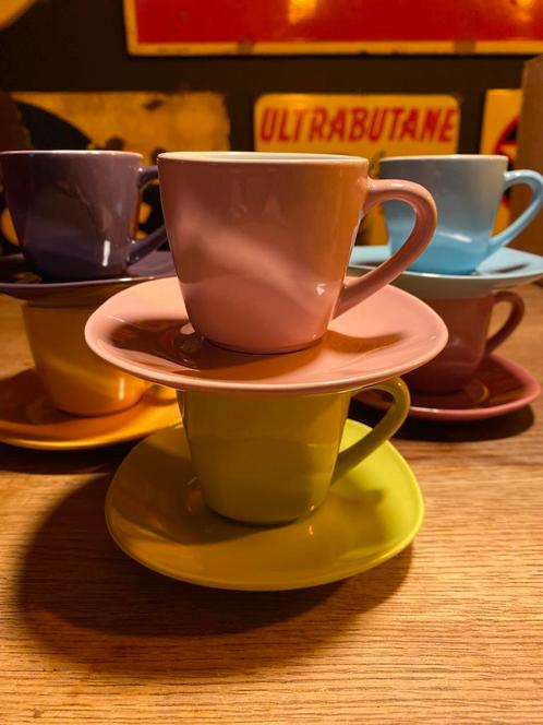 6 espresso of kleine tasjes in felle kleuren, Huis en Inrichting, Keuken | Servies, Ophalen of Verzenden