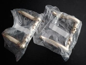 2 nieuwe deurkrukken messing beschikbaar voor biedingen