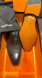 Magnanni zwarte leren schoenen, Kleding | Heren, Ophalen of Verzenden, Zo goed als nieuw, Zwart