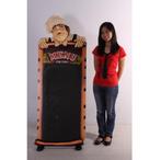 Stoepbord beschrijfbaar 165 cm - menubord kok, Ophalen, Nieuw