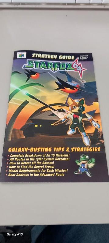 Starfox 64 strategy guide beschikbaar voor biedingen
