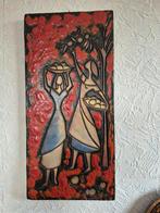 Stenen plaat met oogstrafereel, Antiek en Kunst, Kunst | Overige Kunst, Ophalen