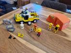Playmobil Safari auto _3528 + extra tent en mannetjes, Ophalen of Verzenden, Gebruikt