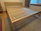Berk houten bed frame (180x200) + lattenbodem - Tweepersoons, Ophalen, Scandinavisch, minimalistisch, Beige, Tweepersoons