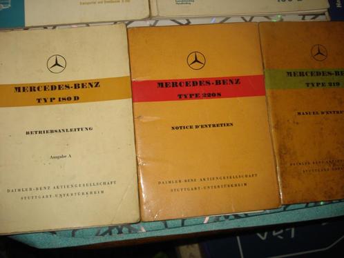 originele  instruktieboekjes MERCEDES oldtimers, Auto-onderdelen, Overige Auto-onderdelen, Mercedes-Benz, Oldtimer onderdelen