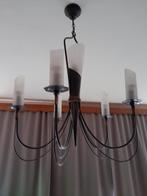 Luster, Huis en Inrichting, Lampen | Kroonluchters, Ophalen, Zo goed als nieuw, Glas, Design hangllamp