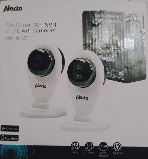 Alecto Set Super Mini NVR + 2 Wifi caméras NEUF, TV, Hi-fi & Vidéo, Caméras de surveillance, Neuf, Enlèvement ou Envoi
