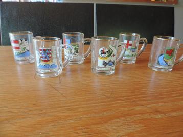 6 Bacchus mini bierglaasjes beschikbaar voor biedingen