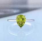 Bague en argent massif avec péridot naturel, Bijoux, Sacs & Beauté, Bagues, Neuf, Vert, Enlèvement, Femme