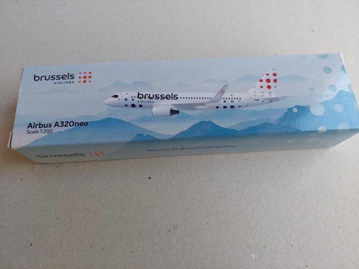 Brussels Airlines - Airbus 320neo, Verzamelen, Luchtvaart en Vliegtuigspotten, Nieuw, Schaalmodel, Ophalen of Verzenden