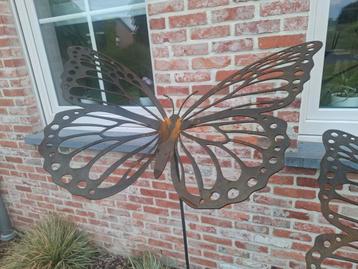 Nieuwe cortenstaal vlinders ! De grootste uit het gamma 78cm beschikbaar voor biedingen