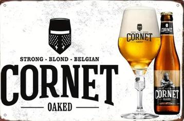 Reclamebord vintage Cornet oaked - mancave poolhouse nieuw beschikbaar voor biedingen