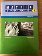 Matrix wiskunde deel 1 en deel 2, Boeken, Ophalen, ASO, Wiskunde A, Zo goed als nieuw