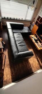 leder hoeksalon, Huis en Inrichting, Ophalen, Gebruikt, Leer