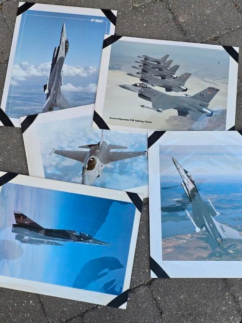 28 prenten +/- A4 militaire vliegtuigen, Verzamelen, Luchtvaart en Vliegtuigspotten, Zo goed als nieuw, Ophalen