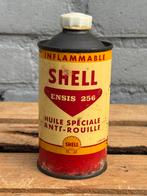 Vintage SHELL olieblik zeldzaam, Verzamelen, Ophalen of Verzenden, Gebruikt, Verpakking
