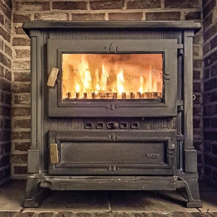 Houtkachel Saey, Huis en Inrichting, Kachels, Gebruikt, Vrijstaand, Houtkachel, Hout, Ophalen