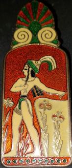 VINTAGE BUREAU TAFEL PAPERCLIPHOUDER SLUITING MESSING EGYPT, Antiek en Kunst, Ophalen of Verzenden