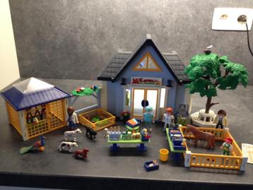 Playmobil dierenarts/dierenkliniek  + uitbreiding 4343, 4346 beschikbaar voor biedingen