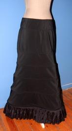 Magniiiiifique jupe de soirée noire avec arceaux T38/40, Comme neuf, Noir, Taille 38/40 (M), Enlèvement ou Envoi