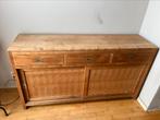 Teak houten buffetkast, Huis en Inrichting, Kasten | Buffetkasten, Ophalen, Gebruikt, 100 tot 150 cm, 100 tot 150 cm