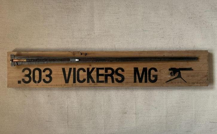 wo2 - 303 Vickers MG doorsnede - educatief, decoratief - LEE, Verzamelen, Militaria | Tweede Wereldoorlog, Landmacht, Kunstobject