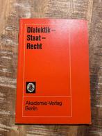 Dialektik - Staat - Recht - Akademie-Verlag Berlin 1974, Ophalen of Verzenden, Gelezen, Maatschappij en Samenleving