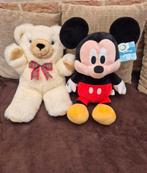 Prachtige grote knuffels  nieuwe staat Beer en Mickey Mouse, Ophalen of Verzenden, Zo goed als nieuw, Beer