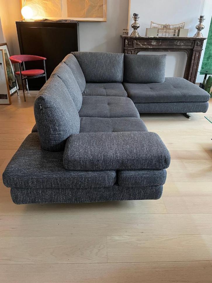 Hoeksalon Luna NicolettiHome, Huis en Inrichting, Zetels | Complete zithoeken, Gebruikt, Metaal, Stof, Ophalen