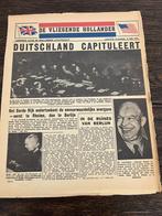 oud krantenknipsel oorlogskrant de vliegende hollander 1945, Verzamelen, Foto's en Prenten, Gebruikt, 1940 tot 1960, Prent, Buitenland