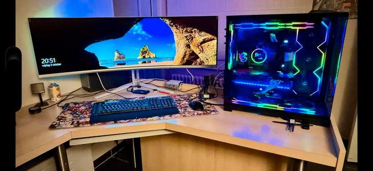 High end i9 14900k-rx 7900xtx 49” oled pc compleet, Computers en Software, Desktop Pc's, SSD, Ophalen