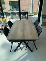 Eettafel met 4 stoelen, Huis en Inrichting, Complete eetkamers, Ophalen, Gebruikt, 4 tot 6 stoelen