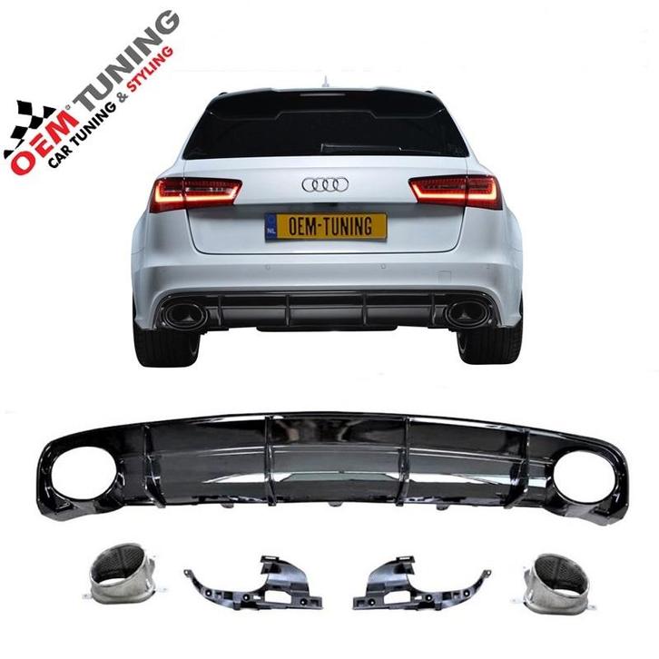 A6 S6 Diffuser | RS6 Design | 2014 – 2018 | voor sline |, Auto-onderdelen, Carrosserie, Bumper, Audi, Achter, Nieuw, Ophalen of Verzenden