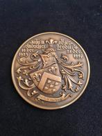 Grande médaille Belgique Wattiez héraldique numérotée 28, Enlèvement ou Envoi, Bronze
