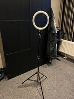 Ringlamp met statief, Audio, Tv en Foto, Fotografie | Fotostudio en Toebehoren, Ophalen, Zo goed als nieuw