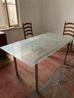 Glazen tafel, Ophalen, Gebruikt, Rechthoekig, Glas