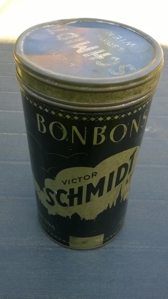 Blikken doos Bonbons Victor Schmidt, Verzamelen, Blikken, Gebruikt, Overige, Overige merken, Verzenden