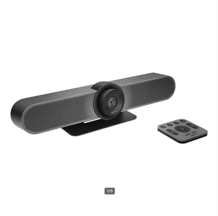 Logitech MeetUp, Computers en Software, Webcams, Nieuw, Bedraad, ChromeOS, MacOS, Windows, Android, iOS, Facetracking, Zoomfunctie