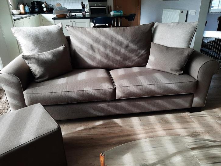 Zetel (3-zit) in landelijke stijl, Huis en Inrichting, Zetels | Zetels, Zo goed als nieuw, Rechte bank, Driepersoons, 200 tot 250 cm