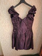 Bordeaukleurige cocktailjurk, Kleding | Dames, Ophalen, Maat 38/40 (M), Paars, Cocktailjurk