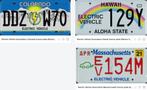 plaque d'immatriculation USA nummerplaat ELECTRIC VEHICLE, Verzamelen, Ophalen of Verzenden, Zo goed als nieuw