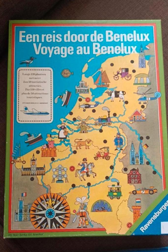 Reis naar de Benelux, Hobby en Vrije tijd, Gezelschapsspellen | Bordspellen, Gebruikt, Een of twee spelers, Drie of vier spelers
