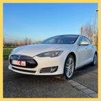 Tesla Model S 85KW levenslang gratis laden, Auto's, Achterwielaandrijving, Zwart, Model S, Parkeersensor