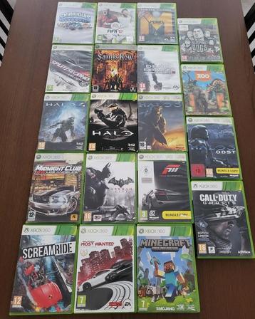 Lot van 19 xbox 360 games  disponible aux enchères