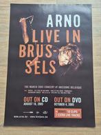 Concert poster Arno 2005, Ophalen of Verzenden