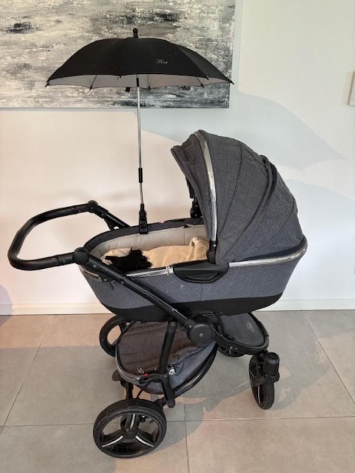 Kinderkoets First Blu Edition, Kinderen en Baby's, Kinderwagens en Combinaties, Gebruikt, Kinderwagen, Overige merken, Luchtbanden