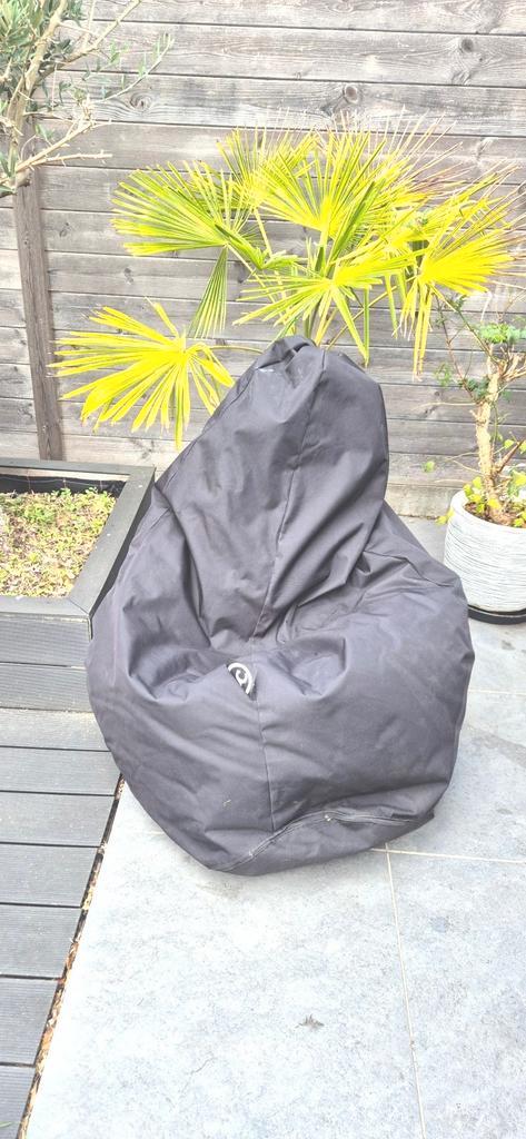 2 stuks zitzak buiten zwart, Tuin en Terras, Tuinstoelen, Zo goed als nieuw, Overige materialen, Ophalen