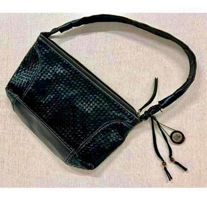 The Sak - handtas schoudertas zwart leder leer lederen NIEUW, Handtassen en Accessoires, Tassen | Damestassen, Nieuw, Schoudertasje