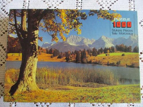 Puzzle Geroldsee avec Karwendel Allemagne 1000 pièces - kado, Hobby & Loisirs créatifs, Sport cérébral & Puzzles, Comme neuf, Puzzle