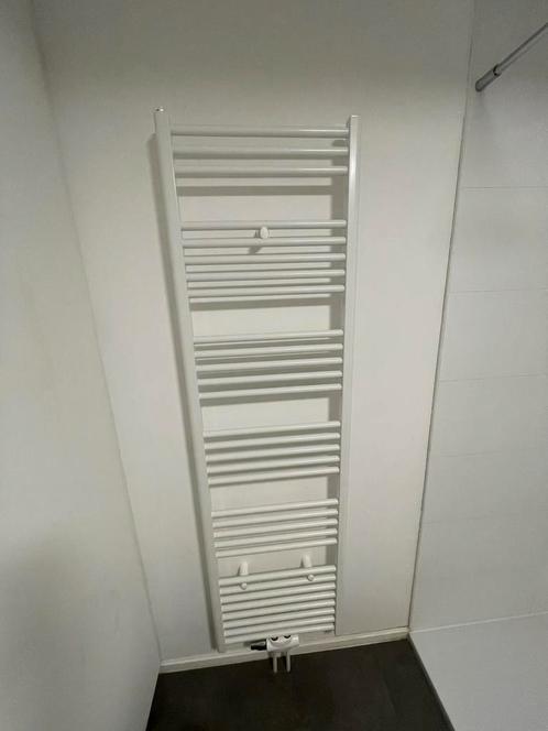 Handdoekradiator glanzend wit 180cm, Doe-het-zelf en Bouw, Verwarming en Radiatoren, Zo goed als nieuw, Radiator, Ophalen